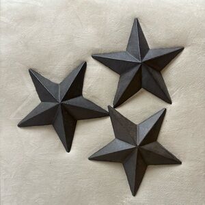 Set (3) 8” Metal Barn Stars